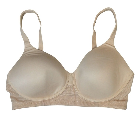 36C Vanity Fair Breathable Luxe Full Figure Wirefree 71265, Nude Color - Picture 1 of 8